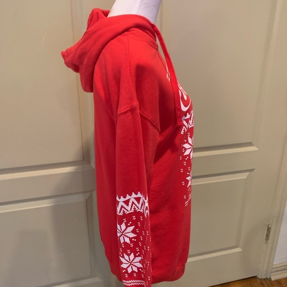 NWOT Coca Cola Hooded Drawstring Sweatshirt Dress XS - Picture 6 of 7